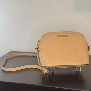 Steve Madden Tan Crossbody Bag with Gold Accents